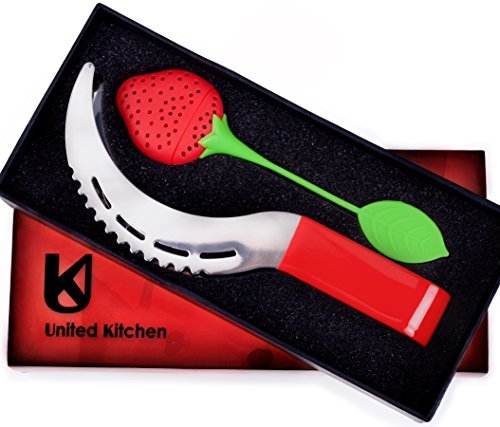 United Kitchen Stainless Steel Watermelon Slicer Amazon In Home