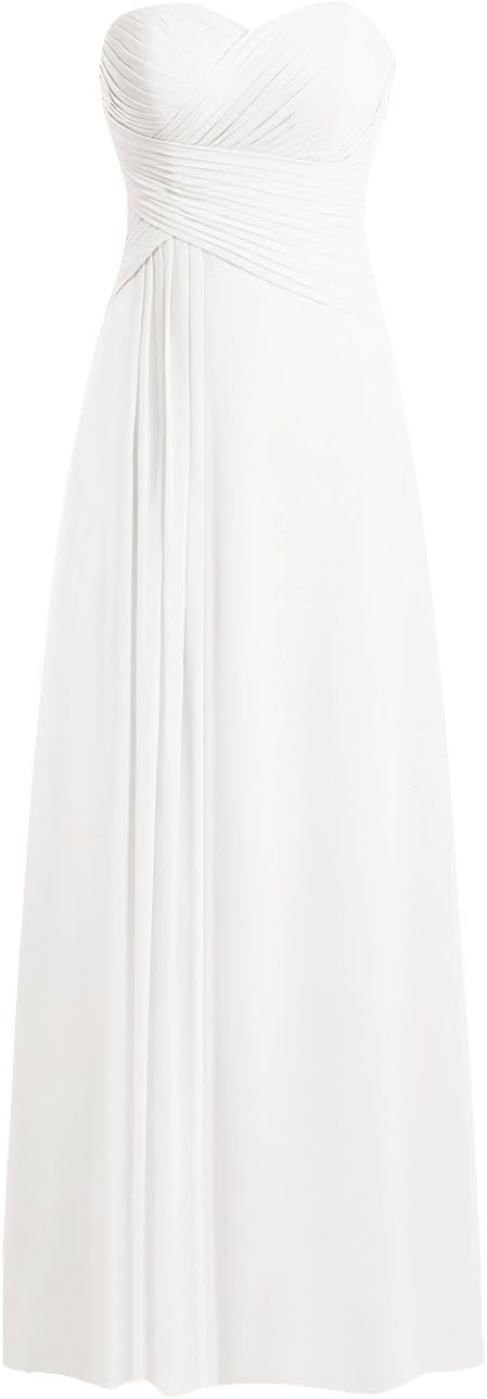 Beach Wedding Dresses for Bride Strapless Sweetheart Bridal Gown Chiffon Pleat Wedding Gowns