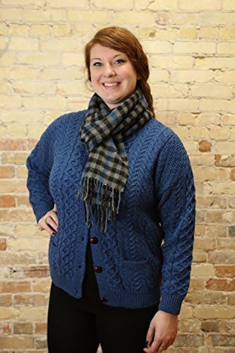 Lambswool Scarf Extra Long 10” x 80” Limited Edition Plaids Irish Made
