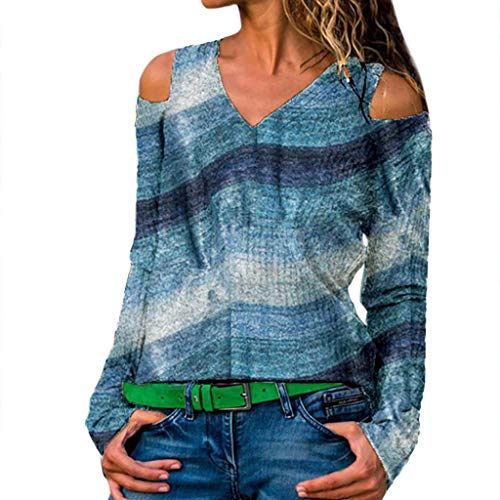 Byyong Leopard Print Tops for Women Plus Size Long Sleeve Pr