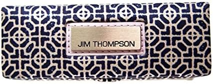 Jim Thompson - Thai Silk Lipstick Case / Cover - Black and White