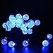 Christmas Solar String Light 26ft 40LED Fairy String Lights Bubble Crystal Ball Lights for Garland Garden Home Patio Lawn Party Holiday Outdoor Decor (Blue)