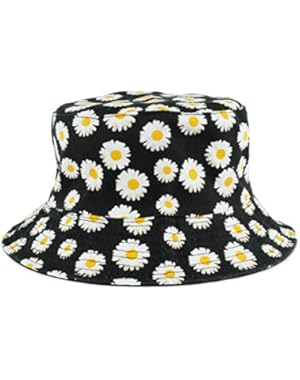 Women Teen Fashion Hawaiian Plant Jungle Print Canvas Bucket Hat