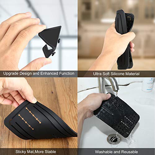 image for Car Phone Holder, pangshi Car Cell Phone Mount Silicone Phone Car Dash