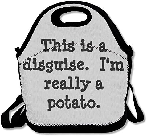 JingleBoo I'm Really A Potato Lunch Tote Bag For Men Women Kids