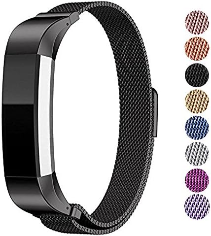 AmzAokay Replacement Accessories Bands for Fitbit Alta/Alta HR and Fitbit Ace,Milanese Loop Adjustable Stainless Steel Wristbands with Magnetic fitbit ace bands for Fitbit Fitness Ace Activty Tracker