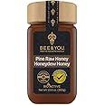 BEE and YOU Pine Raw Honey, Honeydew Honey, Wild-crafted, 100% Natural, Unprocessed, Enzymes, Antioxidants, Manuka Honey Alternative, Paleo, Gluten-Free (10.6 oz)