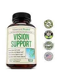 Visión apoyo Ojo Fórmula con Lutein + Zeaxanthin + Extracto de Bilberry + l-taurine + Zinc +...