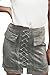 PROGRACE Hipsters Slim Fit Lace Up Slit Bodycon Above Knee Mini Skirt Grey S