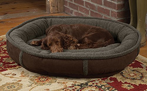 Orvis Wraparound Dog Bed / Large Dogs 50-80 Lbs., Chocolate
