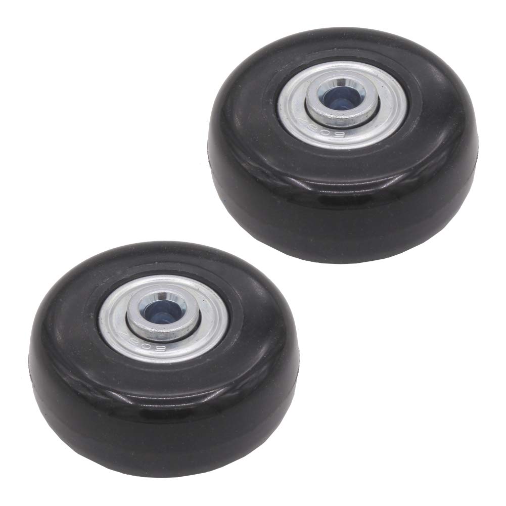 Leen4You Luggage Suitcase Replacement Wheels With Screws Axles Repair Tool for Luggage Suitcase Trolley,Skate Replacement Wheels(Pack of 2) (45mm x 18mm x 6mm)