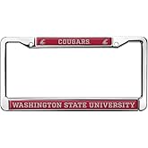 Washington State University Cougars Full Size Standard License Plate Metal Frame