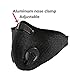Activated Carbon Mesh Cover Dust Mask Dustproof Mask Face Mask Filtration Exhaust Gas Anti Pollen Allergy PM2.5 Air Filter Mask for Running Cycling and Other Outdoor Activities