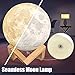 AED Moon Lamp 4.8inch 16Colors 3D Printed Moon Lamp Moon Light Moon Night Light Moon Lamp for Bedrooms Galaxy Light Lava Lamp Moon Luna lamp Personalized Moon Lamp Kids Night Lamp