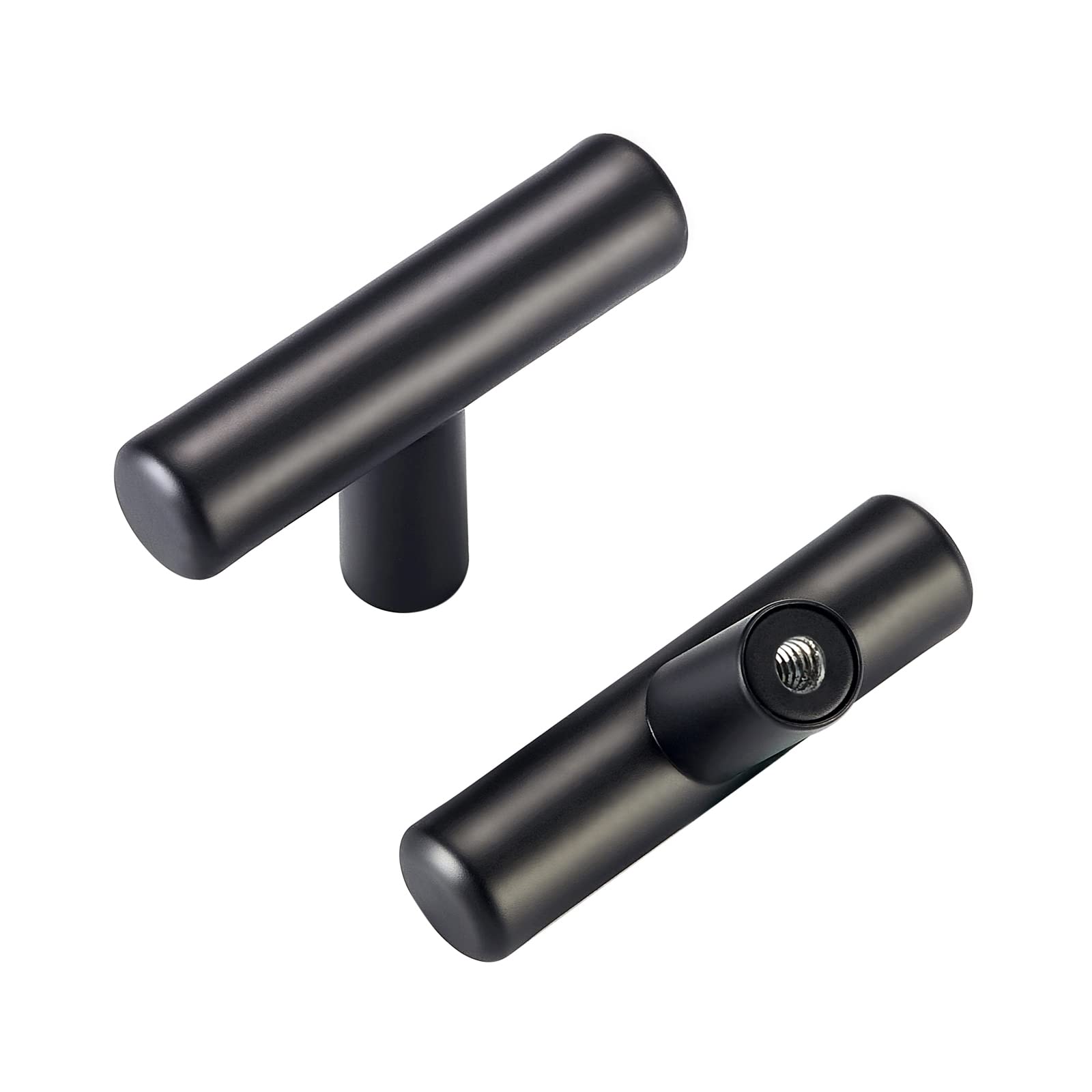 Photo 1 of HBL' 12 Pack | Black Cabinet Knobs T Bar Cabinet Pulls, Ideal for Kitchen Cabinet Door,Drawer,Cupboard and Wardrobe, Overall Length 2in.