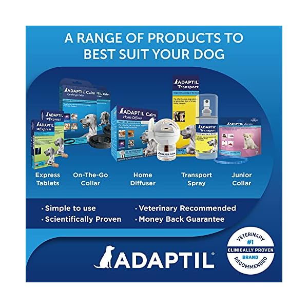 ADAPTIL Calm 30 day Refill, helps dog cope with behavioural issues and life challenges - 48 ml (Pack of 1)
