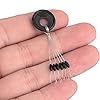 EBYTOP-6-in-1-Rubber-Float-Stop-Fishing-Stopper-Sinker-Cylinder-Shape-Plastic-Ring100-PCSSmall-Size