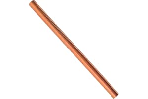 HWYEE 1PCS 99.98% Pure Copper Rod 3/8''(10mm) Dia 8.031'' Lengther Copper Round, Rod Solid Copper Bar for Metal DIY Craft Metal Working Hobbies（1PCS,10 * 204mm）