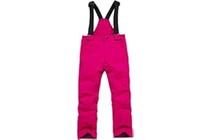 Boys Girls Snow Pants Winter Outdoor Ski Trousers Toddler Kids Snow Bib Insulated Warm Snow Ski Pants