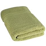 Luxury Bath Towels By Cozy Homery - Green - 100% Organic Natural Egyptian Cotton 650 GSM - Multipurpose Use for Bathroom, pool, Gym and Spa