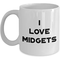 Amazon.com: SpreadPassion I love Midgets Mug, Midget Coffee Mug ...