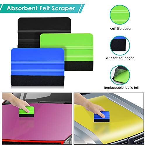 PACETAP Car Vinyl Wrap Tool kit 11 Pcs Window Tint Tools Kit Including