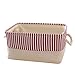 TcaFmac Fabric Storage Baskets, Decorative Rectangular Basket for Shelves,Storage Organizing Basket for Gifts Empty