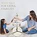 TRIPAR Christmas Tree Ornament & Jewelry Display, Gold Finish (3 Foot Height) - Decorative Wire Stand and Necklace Holder - 5 Tiers of Branches, Perfect for Wrought Iron Trees - Perfect Holiday Gift