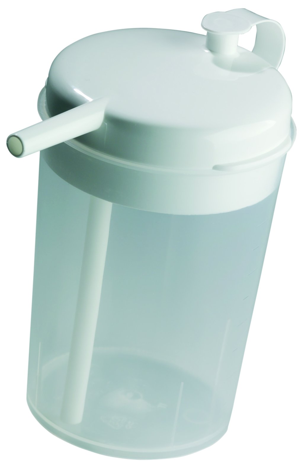 The Novo Drinking Cup with Re-usable Straw Ideal for those Confined to Bed who cannot sit up easily or without help Aids Independent Drinking Spill Proof if Tipped Over Hot and Cold Drinks