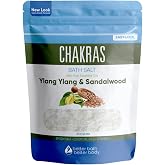 Chakras Bath Salt 32 oz with Ylang Ylang and Sandalwood Essential Oils