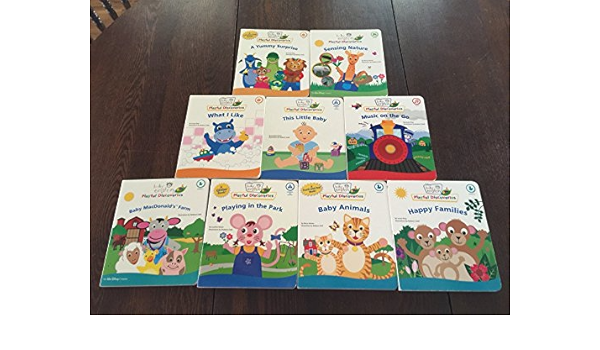 Baby Einstein Playful Discoveries Set Of 9 Books A Yummy Surprise Sensing Nature What I Like This Little Baby Music On The Go Baby Macdonald S Farm Playing In The Park