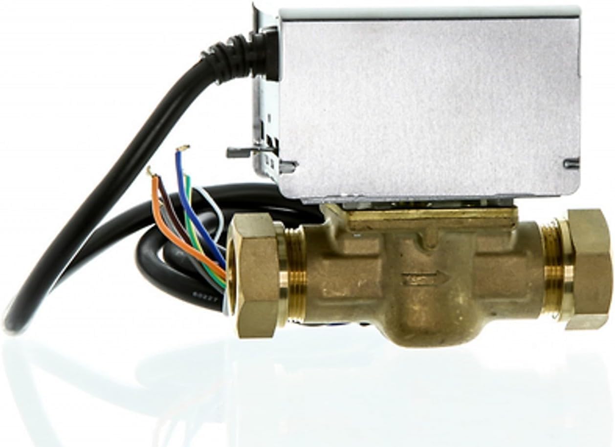 Team Controls 2 Two Port Motorised Zone Valve 22mm 5 Wire, Direct Replacement for Honeywell V4043H, Tower, Banico, Horstmann