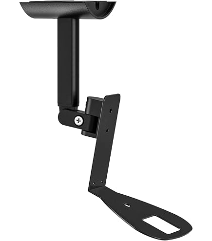 Support mural et de plafond pour haut-parleurs satellite Harman Kardon HKTS 20/BQ 30/BQ 60/BQ 65 avec support de montage inclinable et pivotant pour Harman Kardon SATS TS30 TS20 TS60