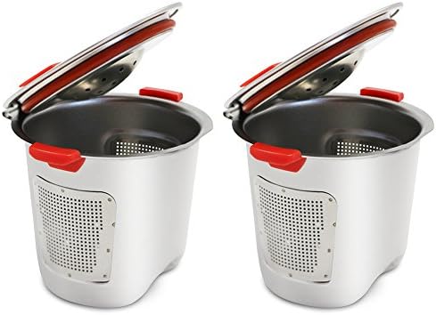 KORSREEL 2 Piece Premium Stainless Steel Reusable K Cups Refillable Coffee Filter, Compatible with Keurig Brewers 1.0 and 2.0 for K200, K300 etc. Series