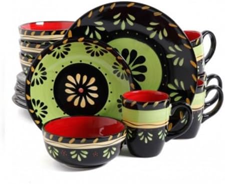 Simplemente Delicioso Escolta 16 Piece Dinnerware Set, Green by Simplemente Delicioso