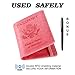 HerriaT Passport Holder Cover Case RFID Blocking Travel Wallet Card Case for Women Man(Pink)