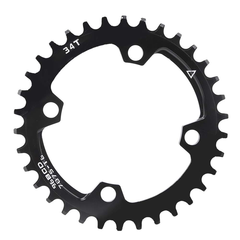 Keenso 1 Pcs Bike Chainring, 96BCD Bike Narrow Wide Round Chainring Repair Chain Ring for Mountain Bicycle(34T) Bicycles and spare parts