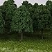 MagiDeal 25pcs Miniature Plastic Trees for Model Railways N Scale Train Layouts 1:150
