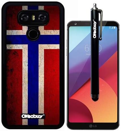 G6 Case, Norwegian Flag Case, OkSoBuy(R) Ultra Thin Soft Silicone Case for LG G6 - Norwegian Flag
