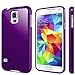 Beyond Cell Gem Shield Durable Flexible TPU Silicone Case for Samsung Galaxy S5(Sprint, Verizon, At&t) - Glitter Purple - 1 pack