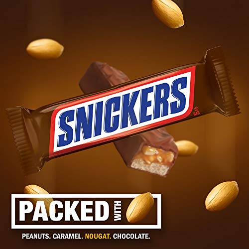 SNICKERS Full Size Bulk Milk Chocolate Candy Bars, 1.86 Ounce (Pack of