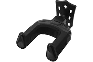 UTHCLO Self-Locking Metal Guitar Wall Hanger with Secure Hook for Easy Installation Iron and Rubber Design