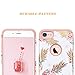 Fingic for Pineapple iPhone 8 Case,iPhone 7 Case，Ultra Slim Floral Pineapple Cover Hard PC Soft Rubber Anti-Scratch Shockproof Protective Skin Cover for iPhone 7/iPhone 8,Floral Pineapple/Rose Gold