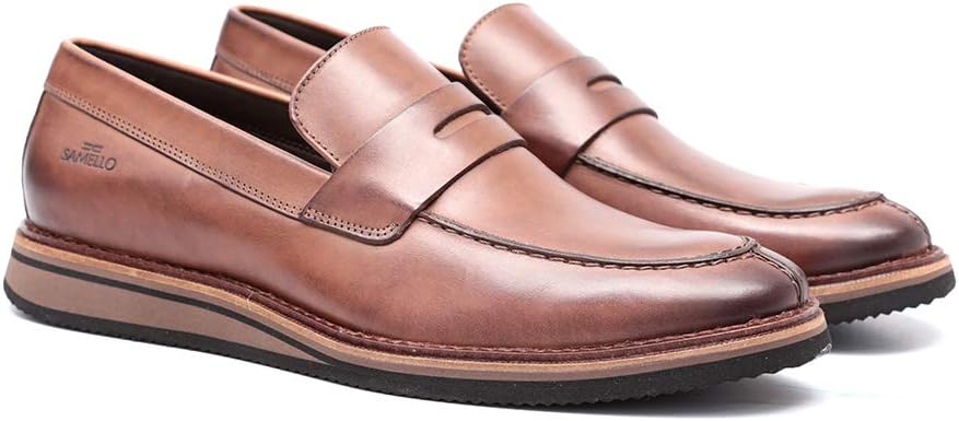 mocassim masculino samello