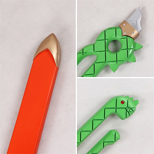 Mtxc The Seven Deadly Sins Cosplay Meliodas Prop Weapon Magic Sword Broken Sword Green - Image 5