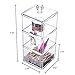 Choice Fun Acrylic 3 Tiers Square Makeup Storage Box with Lid