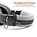 LTYIVABHTTW Replacement Headband Cover Compatible ATH M50X M50 M40X M40 M30X M20X Headphones (Silver)