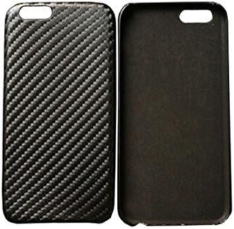 Ecarer iPhone Case iPhone 5SE iPhone 5S iPhone 5 Case Hard Back Case Cover for Apple iPhone Glass Screen Protector included(Black Carbon Fiber) (Black)