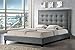 Baxton Studio Hirst Platform Bed, King, Grey