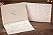 Doris Home Ivory Horizontal Laser Cut Wedding Invitation Cards Kit Wiith Hollow Flora Favors 50pcs,CW073